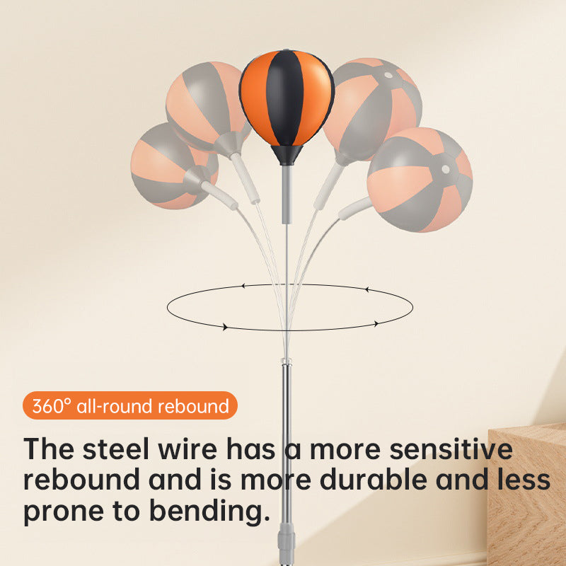 Adjustable Height Freestanding Punching Bag (45-67 Inches) - Reflex Training Ball for Boxing, Home Gym & Fitness