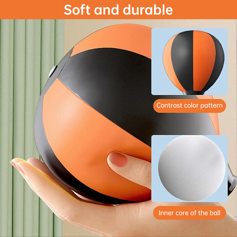 Adjustable Height Freestanding Punching Bag (45-67 Inches) - Reflex Training Ball for Boxing, Home Gym & Fitness