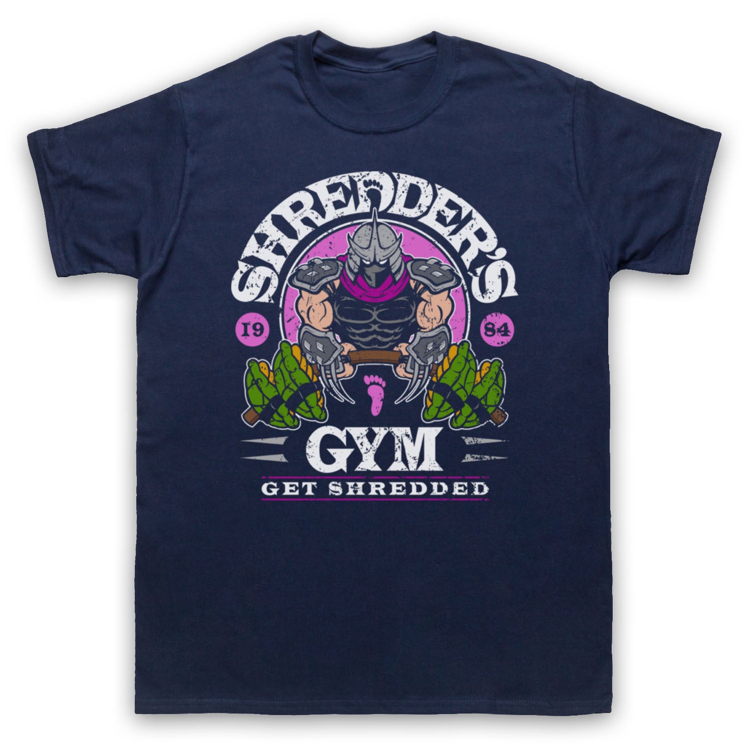 Teenage Ninja Turt SHREDDER'S GYM Anime Print Graphic T-shir