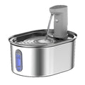 Stainless Steel Cat Water Dispenser Wireless Intelligent Automatic Circulating Water Machine Pet Smart Battery-Powered Feeder
