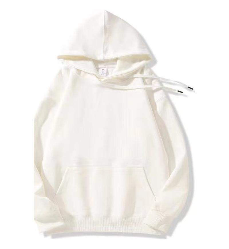 Cotton Hoodie Unisex Solid Color Casual Sweatshirt Style Autumn Winter Fashion