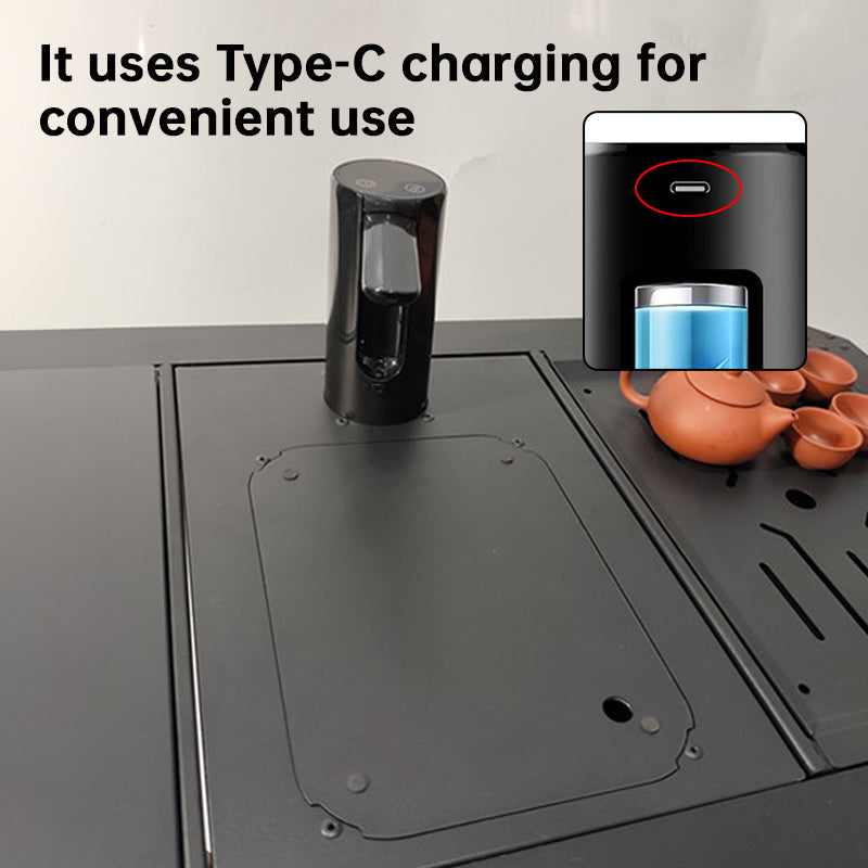 Aluminum Alloy IGT Camping Sink with Tea Tray & Cutting Board - Foldable Accessory for Outdoor IGT Table