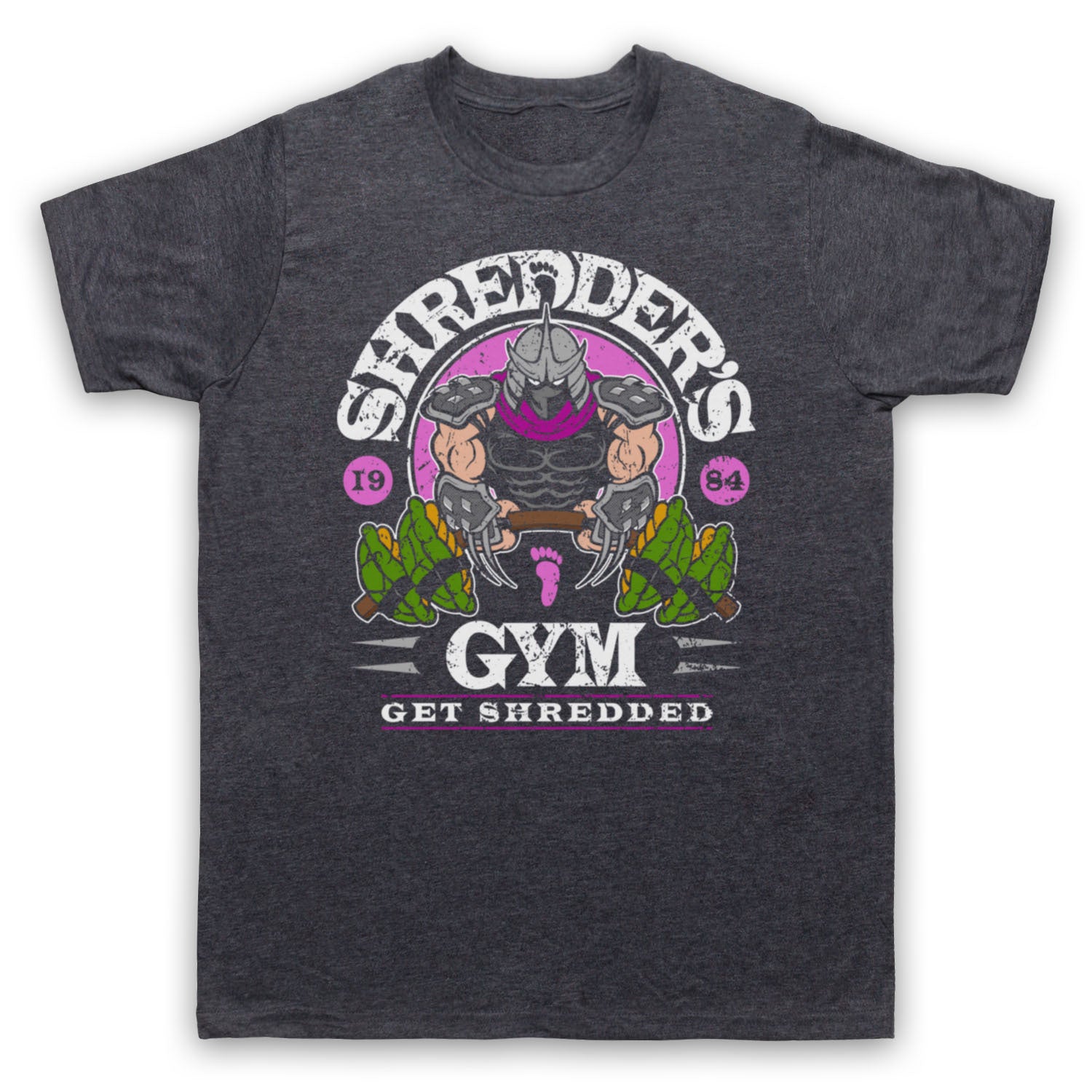 Teenage Ninja Turt SHREDDER'S GYM Anime Print Graphic T-shir